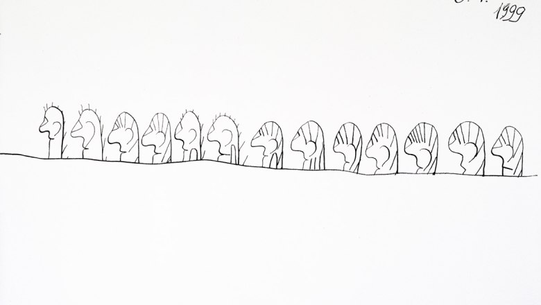 Oswald Tschirtner, 1999, People, © verein gugging Oswald Tschirtner, 1999, People, © verein gugging