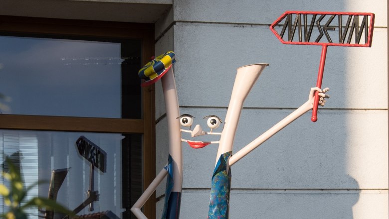 Museumsmaskottchen Max Historicus, © @ Stadtmuseum Klosterneuburg Museumsmaskottchen Max Historicus, © @ Stadtmuseum Klosterneuburg