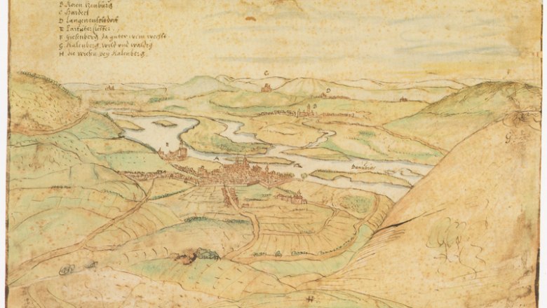 historischer Stadtplan von Klosterneuburg
