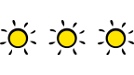 Sun rating system: 3 Sonnen